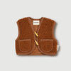 Finch & Fable Wool Sherpa Vest - Chestnut