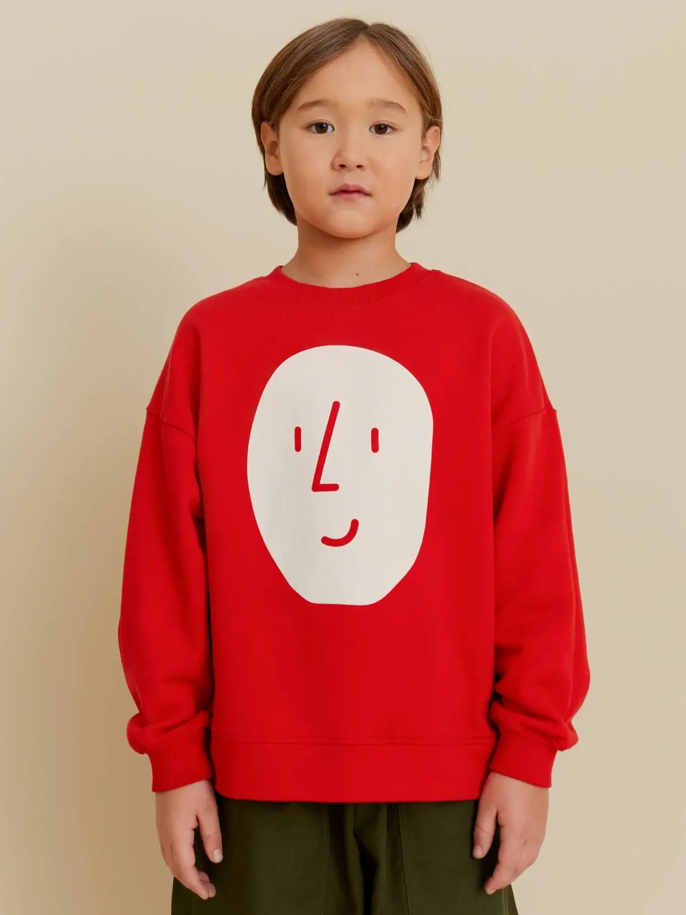 OXOX CLUB Organic Cotton Potato Sweatshirt Red