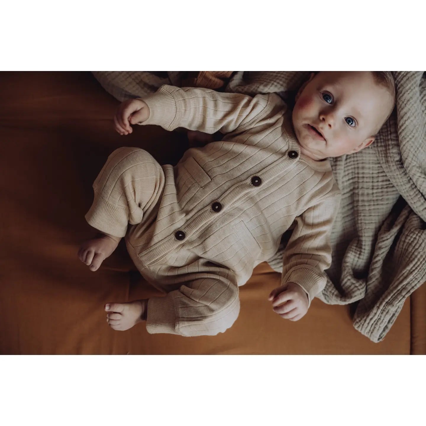 Finch & Fable Wool Rib Playsuit - Oat