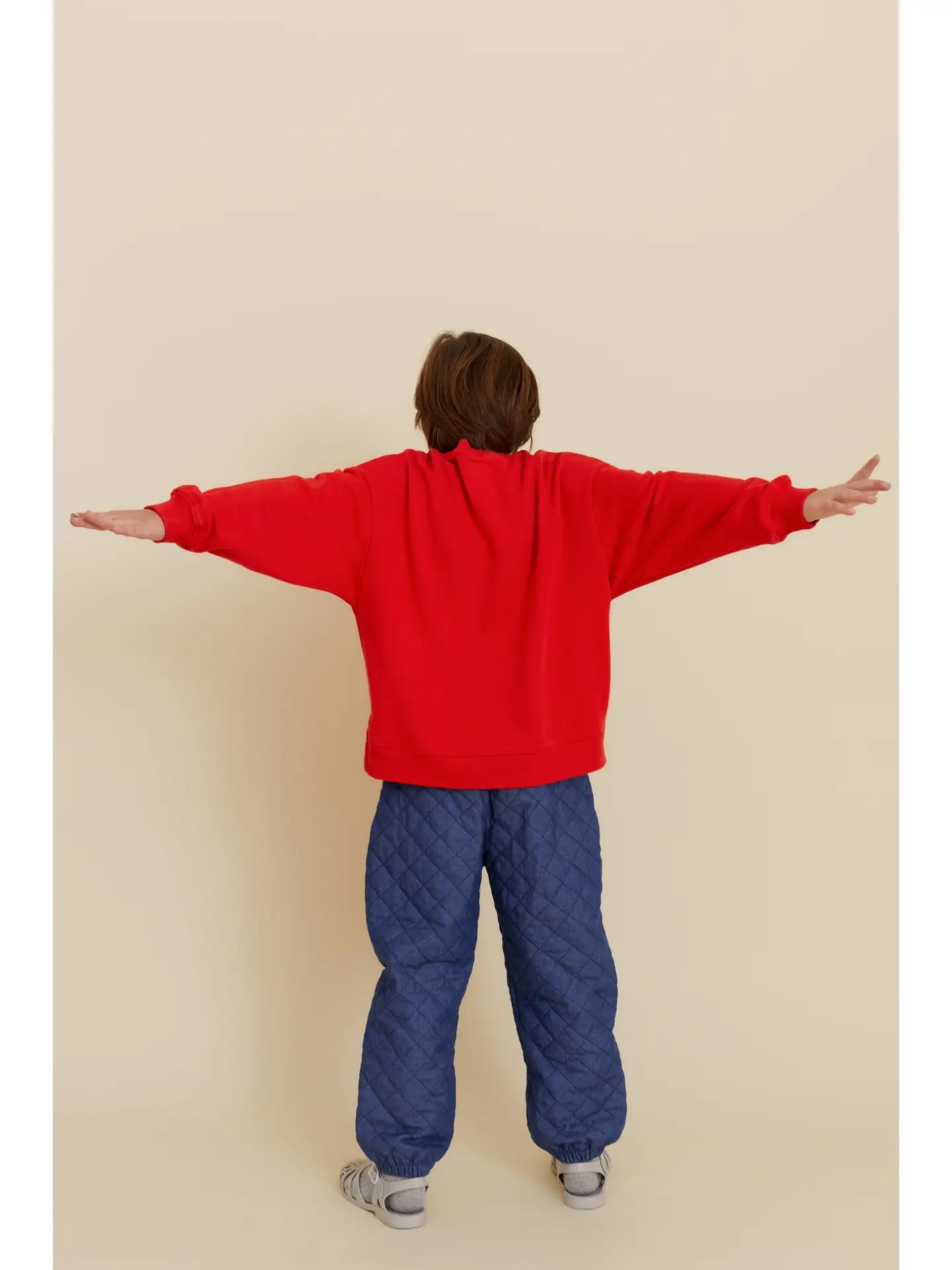 OXOX CLUB Organic Cotton Balloon Sweatshirt Red