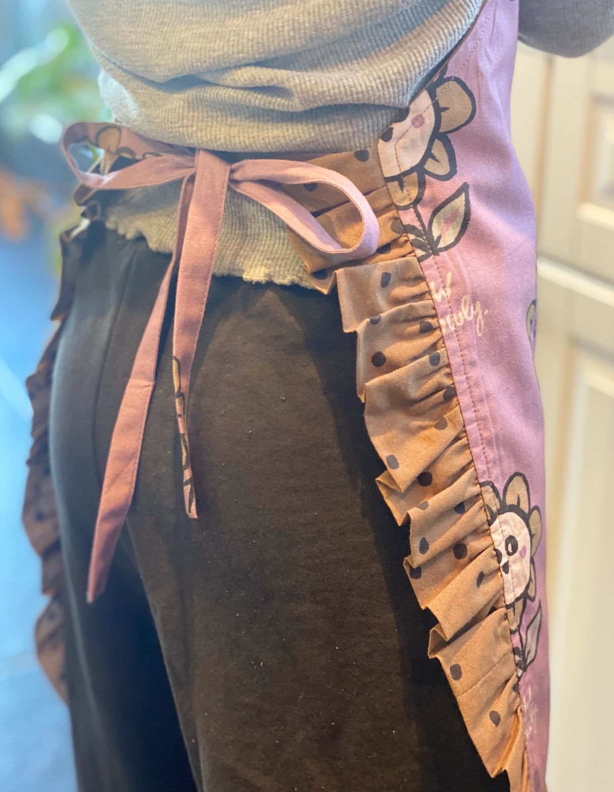 STUDIO LOCO Kids Apron Floral-Double Sided